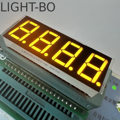 Ultra Bright Amber 4 Digit 14.2mm 7 Segment LED Display แอนโด้ทั่วไปสําหรับควบคุมอุณหภูมิ