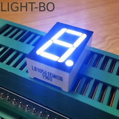 หน่วยแสดงไฟ LED ขนาด 7 หลัก สีขาว Anode คอมมิวน์สําหรับตัวชี้วัดดิจิตอล