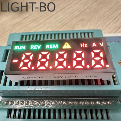 สีแดงสด / เขียว / แอมเบอร์ Custom 5 หลัก 7 ภาค LED Display สําหรับการควบคุมอุตสาหกรรม