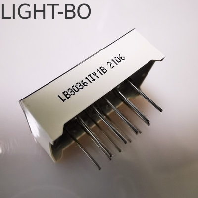 คาโทดทั่วไป Super Bright Amber 7 ภาค 3 หลัก 9.2 มิลลิเมตร LED Display สําหรับ Panel Meter