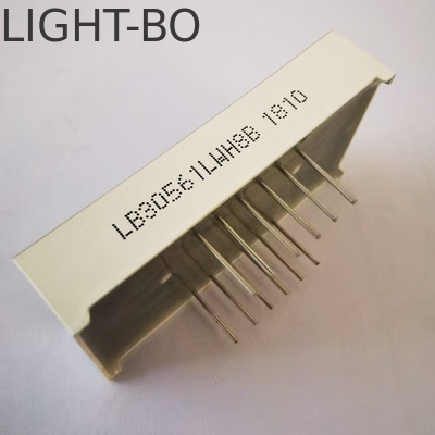Ultra Bright White Grey Surface 7 Segment 3digit 14.2mm สัญลักษณ์ LED คาโทดทั่วไปสําหรับเครื่องควบคุมอุณหภูมิ