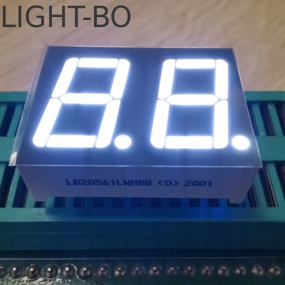 สายแสดงไฟ LED 7 ภาค คาโทดทั่วไป สีขาว 14.2 มม