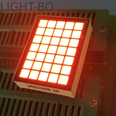 สีแดงสว่างสุด สี่เหลี่ยม DOT แมทริกซ์ 5 * 7 จอ LED สําหรับตัวชี้เลขชั้นลิฟท์
