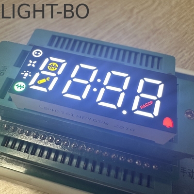 สีหลากหลาย 4 หลัก 7 เซ็กเม้น LED Display Common Anode สําหรับปานล์ควบคุมตู้เย็น