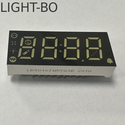 4 หลัก 7 ภาค LED Display คาโทดทั่วไปหลายสีสําหรับปานล์ควบคุมตู้เย็น
