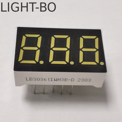 Ultra Bright White 3 หลัก 7 ภาค LED Display 0.36