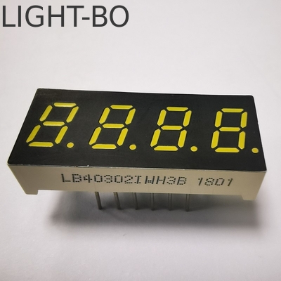 4 หลัก 7 ภาคจอ LED คาโทดทั่วไป Ultra White 7.62 มม สําหรับตัวชี้อากาศ