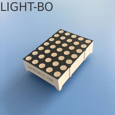 ดอท แมทริกซ์ LED Display 3 มม สีเหลืองสว่างมากสําหรับป้ายเคลื่อนที่ / บอร์ดข้อความ
