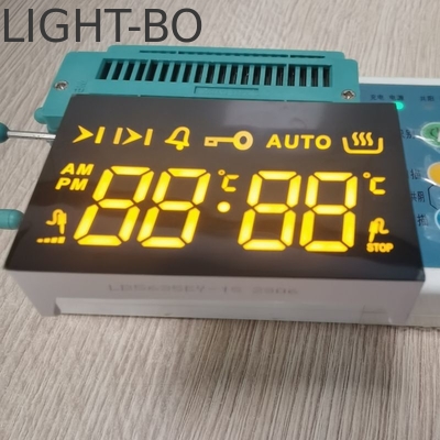 Ultra Amber LED Display 7 Segment 4 Digit Common Cathode สําหรับ 4 คีย์ทัช
