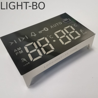 หน้าจอ LED 7 ภาค Ultra Bright Amber 4 หลัก โอนอดทั่วไปสําหรับ 4 คีย์ทัช