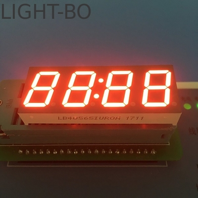 จอแสดงนาฬิกา LED 4 หลัก 7 เซ็กเมนต์ Common Anode สําหรับอุปกรณ์วิ่งฟิตเนส