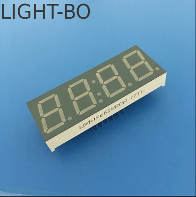 จอ LED สีแดง 4 หลัก 7 ภาค คาโทดทั่วไปสําหรับอุปกรณ์วิ่งฟิตเนส