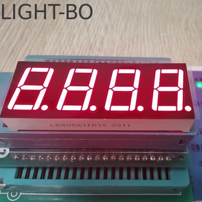 ราคาดี 4 หลัก 14.2 มิลลิเมตร สีแดงสดใสสูง 7 เซ็กเมนต์ LED Display Common Anode สําหรับควบคุมอุณหภูมิ ออนไลน์