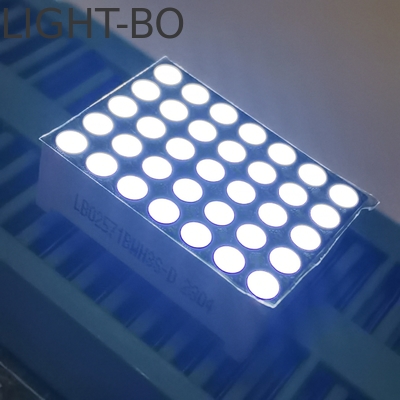 Ultra Bright White 0.7 นิ้ว 1.9 มิลลิเมตร 5 X 7 ดอท แมทริกซ์ LED Display