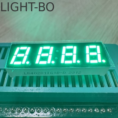 สีเขียว 4 หลัก 7 มิลลิเมตร LED Display 7 เซ็กเมนต์ Common Anode สําหรับเครื่องควบคุมอุณหภูมิ
