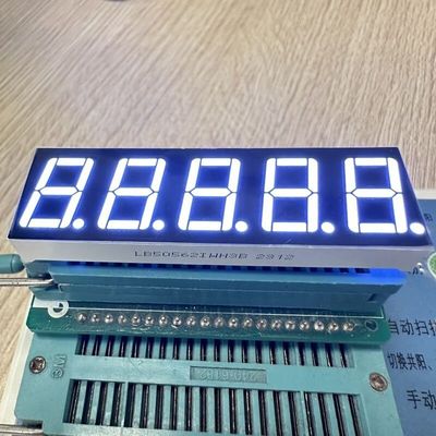 จอแสดงผล LED 7 ส่วน 5 หลัก Ultra Bright White ขนาด 0.56 นิ้ว พร้อม Common Anode สำหรับการควบคุมกระบวนการ