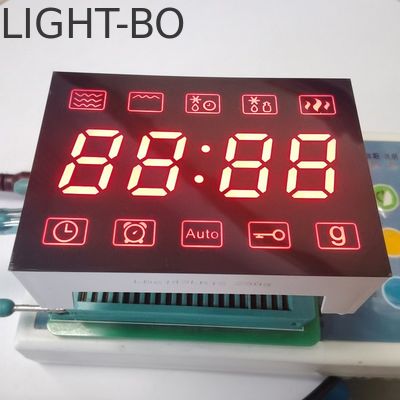 Ultra Red 7 Segment LED Display 4 หลัก คาโทดทั่วไป Fo การควบคุมไมโครเวฟ