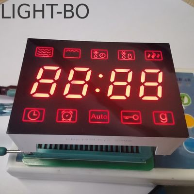 สายแสดงไฟ LED แอนโดดทั่วไป Ultra Bright Red 7 เซ็กเมนต์ 4 หลัก Fo Microwave Control