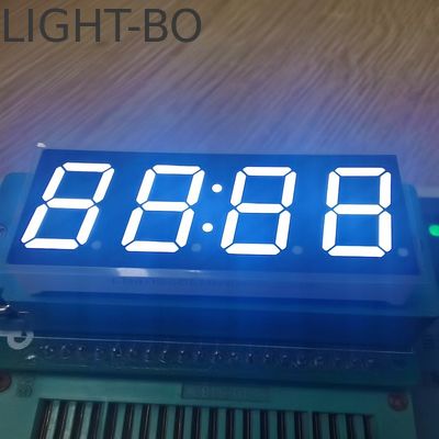 Ultra White 4 Digit 7 Segment LED Clock Display คาโทดทั่วไปสําหรับไทมอร์ดิจิตอล