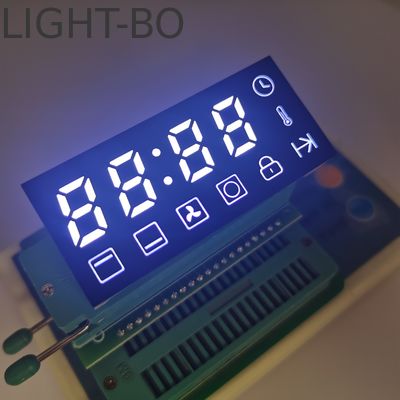 Ultra Bright White Common Cathode Custom Seven Segment Oven Led Display สําหรับการควบคุมเตาอบ