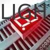 คาโทดทั่วไป ตัวเลขเดียว 0.39 นิ้ว 7 ภาค Ultra Bright RedLED Display สําหรับแผ่นเครื่องมือ