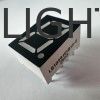 จอแสดงไฟ LED สีแดงสว่างมาก มีตัวเลขเดียว 0.39 นิ้ว 7 ภาคสําหรับแผ่นเครื่องมือ