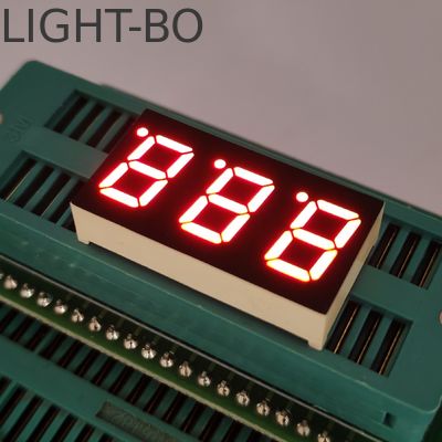 ราคาดี 0.4 นิ้ว CA 3 หลัก 7-Seg LED, จอแสดงผลสีแดงสว่างพิเศษสำหรับตัวบ่งชี้อุณหภูมิ ออนไลน์