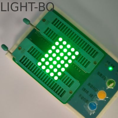 ราคาดี สีเขียวบริสุทธิ์ 3mm 5 X 7 DOT Matrix LED Display สําหรับตัวชี้วัดนาฬิกาเขตเวลาดิจิตอล ออนไลน์