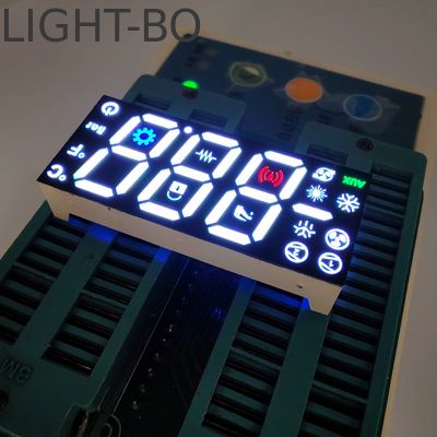 3 หลัก 17 มิลลิเมตร 7 ภาค LED Display คาโทดทั่วไปสําหรับเครื่องควบคุมตู้เย็น