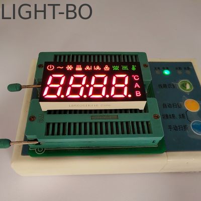 จอแสดงผล LED 7 ส่วน 4 หลัก ขั้วร่วม สำหรับตัวควบคุมเครื่องปรับอากาศ