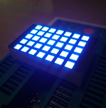 ราคาดี จอแสดงผล LED แบบเมทริกซ์ดอทขนาด 3 มม. สีน้ำเงินสดใสพิเศษ 5*7 แบบสี่เหลี่ยม สำหรับแสดงผลชั้นลิฟต์ แถวแคโทด คอลัมน์แอโนด ออนไลน์