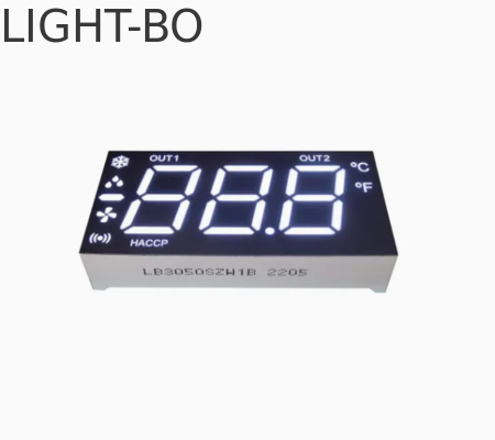 จอแสดงผล LED 7 ส่วน 3 1/2 หลักสีขาวพิเศษแบบกำหนดเองสำหรับแผงหน้าปัด