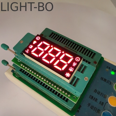 จอแสดงผล LED 7 ส่วน 3 หลัก สีแดง สำหรับตัวควบคุมตู้เย็น