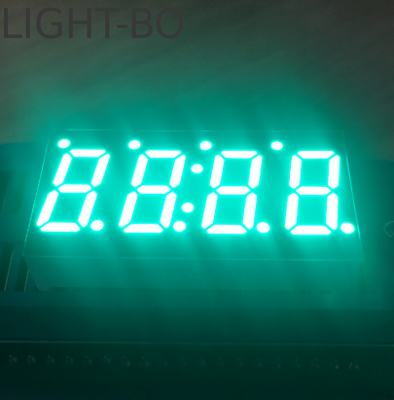 สีเขียวบริสุทธิ์ 0.49 นิ้ว 4 หลัก 7 เซ็กเมนต์ LED Display คาโทดทั่วไปสําหรับเครื่องควบคุมอุณหภูมิ