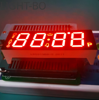 จอแสดงผล LED 7 ส่วน 4 หลัก Ultra Red ขั้วบวกทั่วไป สำหรับตัวควบคุมจับเวลาเตาอบ