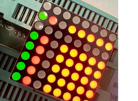 ผลงานของ LED Display Stabler Bi-Colour Red/Green 3mm 8*8DOT แมตริกซ์สําหรับสัญลักษณ์เคลื่อนที่