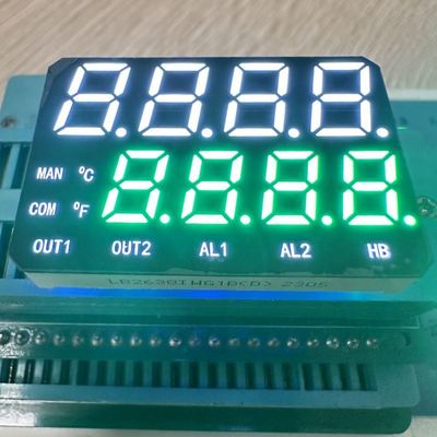 ราคาดี High Brightness White /Pure Green Dual Line 7 Segment LED Display Common Anode for Temperature Indicator ออนไลน์