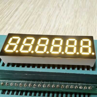 หน้าจอ LED ขนาด 6 หลัก 0.36 นิ้ว สีเหลือง