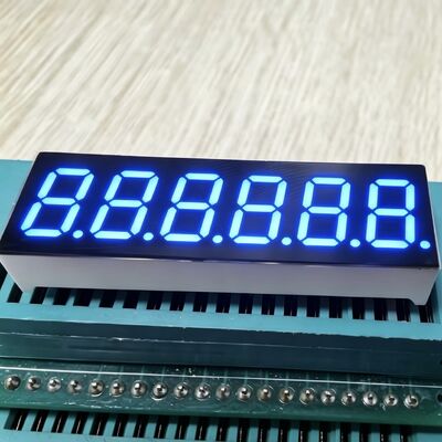 หน้าจอ LED ขนาด 6 หลัก 0.36 นิ้ว สีน้ําเงิน 7 ภาค