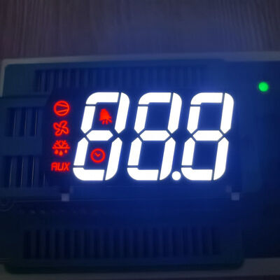 จอแสดงผล LED แอโนดทั่วไปขนาด 0.67 นิ้ว 3 หลักที่กำหนดเองสำหรับตู้เย็น