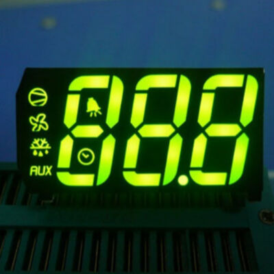 หน้าจอ LED ขาวสามหลัก 7 ภาค คาโทดทั่วไปสําหรับตู้เย็น