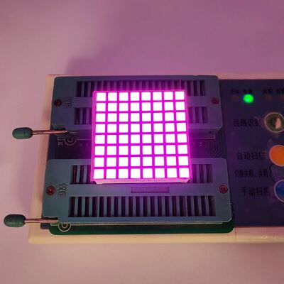 จอแสดงผล LED Dot Matrix สีชมพูสดใสเป็นพิเศษ 8x8 สำหรับลิฟต์