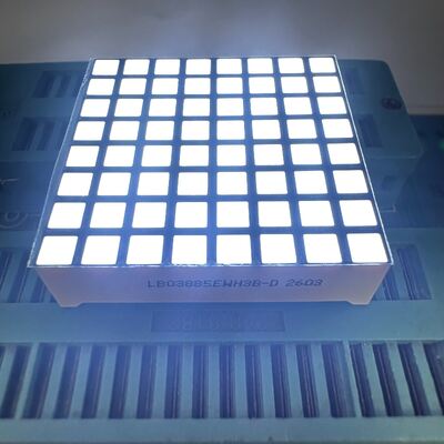 จอแสดงผล LED เมทริกซ์จุดสี่เหลี่ยม 8*8 สีขาวสว่างพิเศษสำหรับจอแสดงผลนาฬิกา Canbus