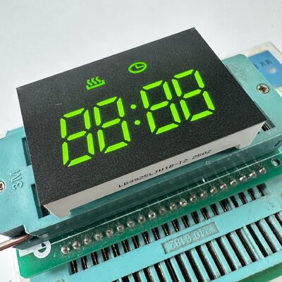สีเหลือง เขียว 0.38 นิ้ว 4 หลัก 7 ภาค LED Display คาโทดทั่วไปสําหรับเครื่องกําหนดเวลาเตาอบ