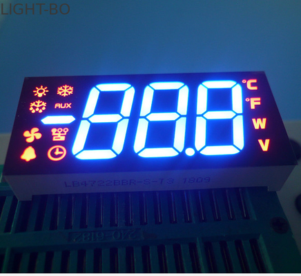 Refrigrator คอนโทรลเลอร์จอแสดงผล Led ที่กำหนดเองอัลตร้าสีฟ้า / สีแดงหนังสือรับรอง ROHS