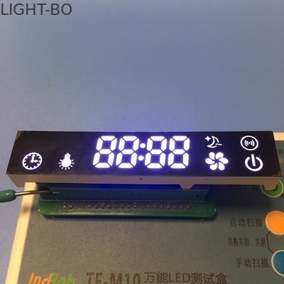 โมดูลแสดงผล LED สีขาวพิเศษที่กำหนดเองมีเสถียรภาพในการทำงานสำหรับแผงควบคุมฮูดครัว