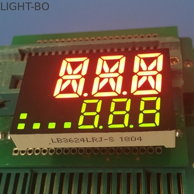 จอแสดงผล LED ความสว่างสูงแบบกำหนดเองแคโทดทั่วไปสำหรับตัวบ่งชี้อุณหภูมิ