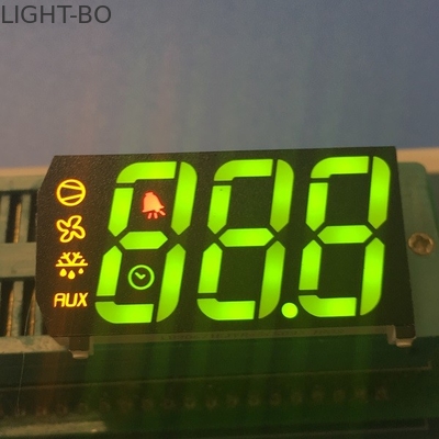 การออกแบบที่กำหนดเองหลายสีสามหลัก 7 ส่วนจอแสดงผล led สำหรับการควบคุมตู้เย็น