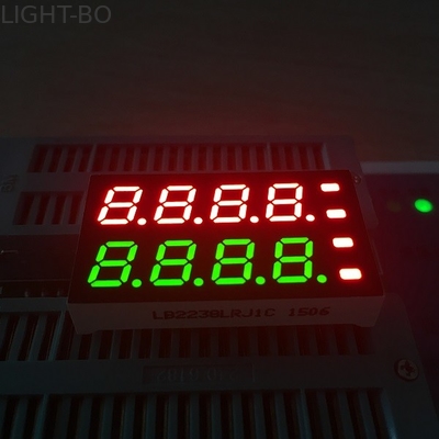 Dual Color 8 Digits 7 Segment LED Display ความเข้มการส่องสว่างสูงประกอบง่าย