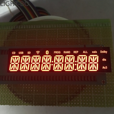 บลูทู ธ เสียงตัวอักษรและตัวเลขแสดงผล 8 หลัก 14 Segment Ultra Red ติดตั้งง่าย